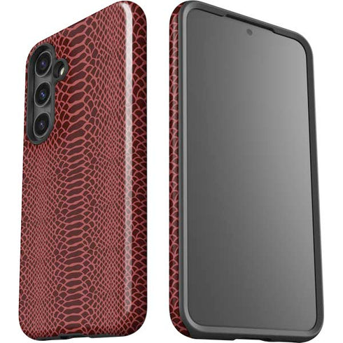 Marsala Snake Skin Galaxy S24 Impact Case